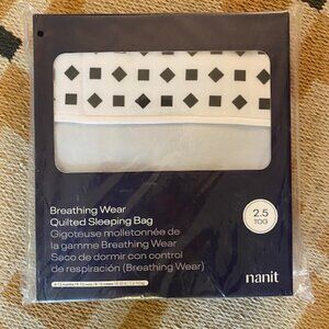 NWT Nanit Breathing Wear Quilted Sleeping Bag 6-12 mons
